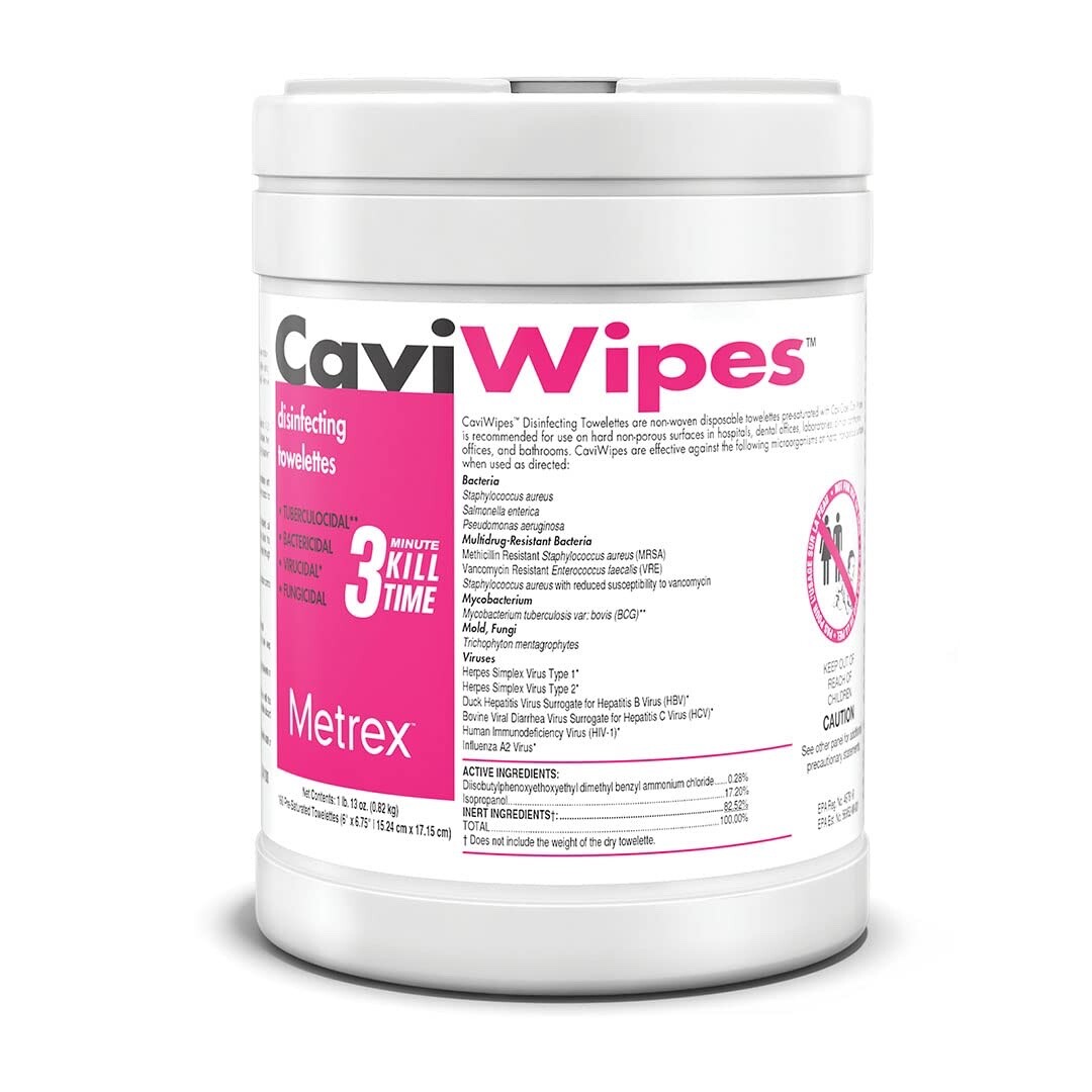 Metrex CaviWipes – Cavicide Germacidal Cleaner Wipes 160 ct