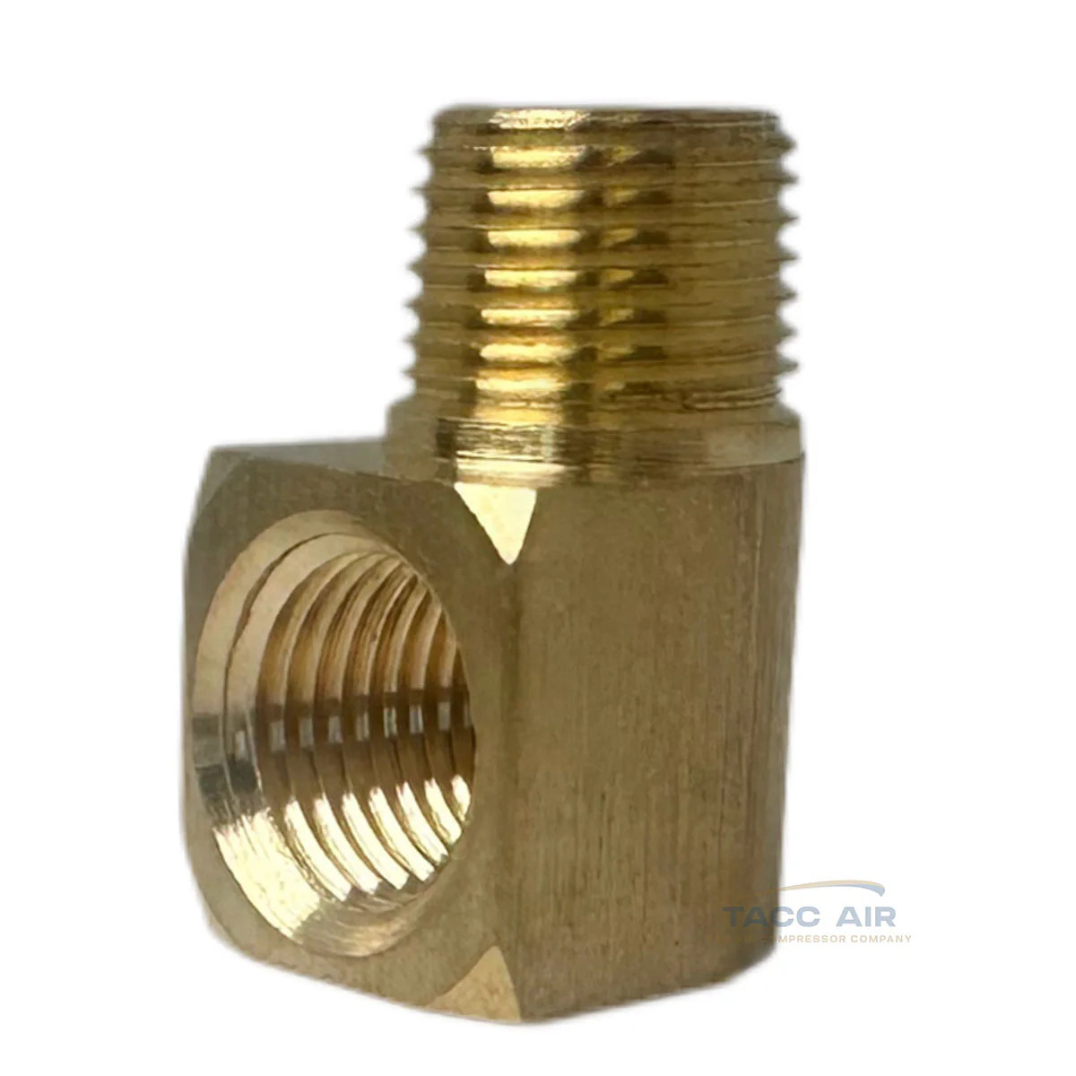 2 Pack 1/8″ NPT Brass Street Elbow 90 Degree Pipe Thread Fitting Male Female
