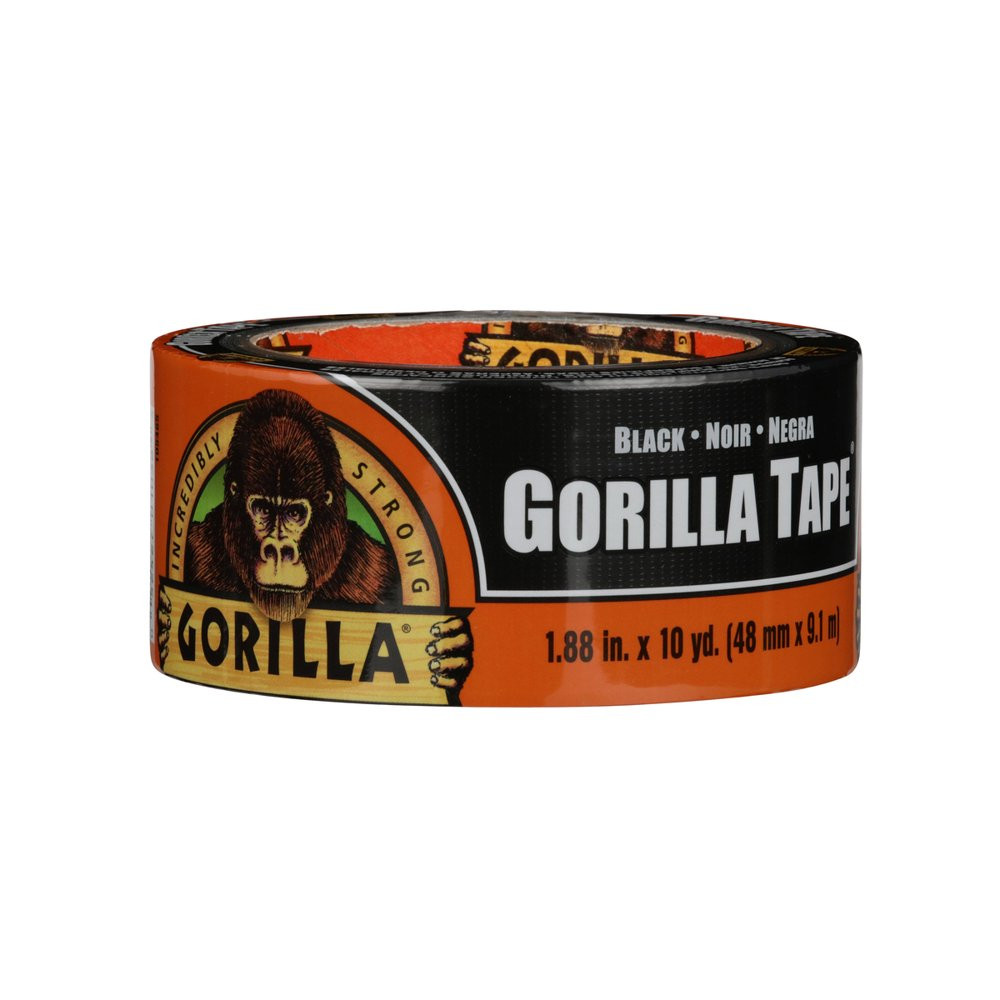 Gorilla Black 1.88 Inch X 10 Yard Duct Tape, Single Roll