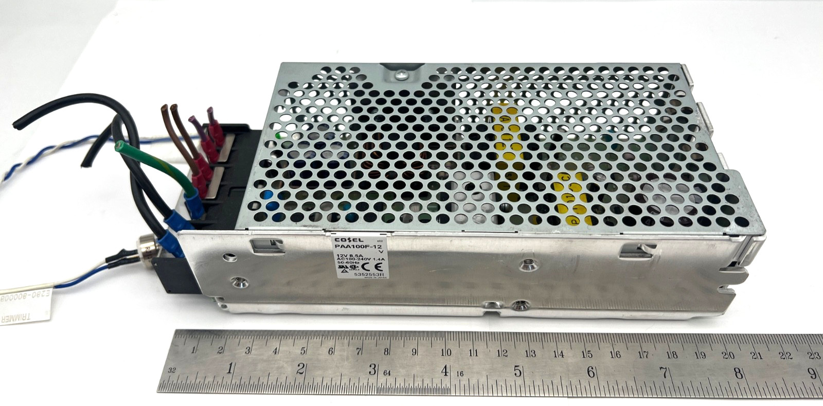 COSEL PAA100F-12 Switching Power Supply 12V 8.5A AC100-240V 50-60Hz Cover JAPAN
