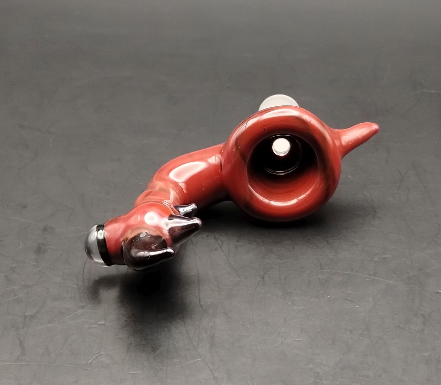 Red Creature 14mm Glass Bowl by Subconscious Design USA