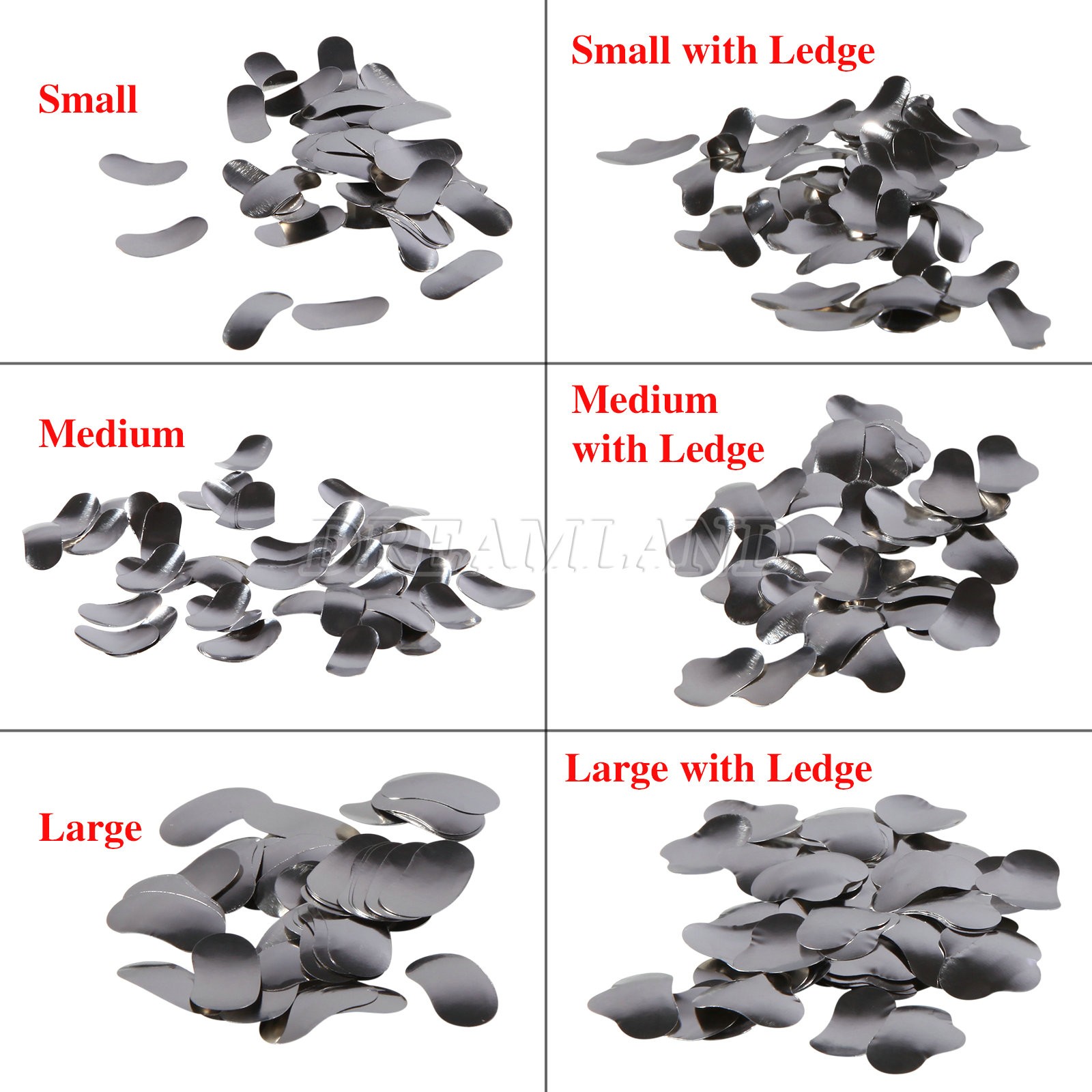 100 Pcs Dental Sectional Contoured Metal Matrices Refill Matrix Band Ledge 35um