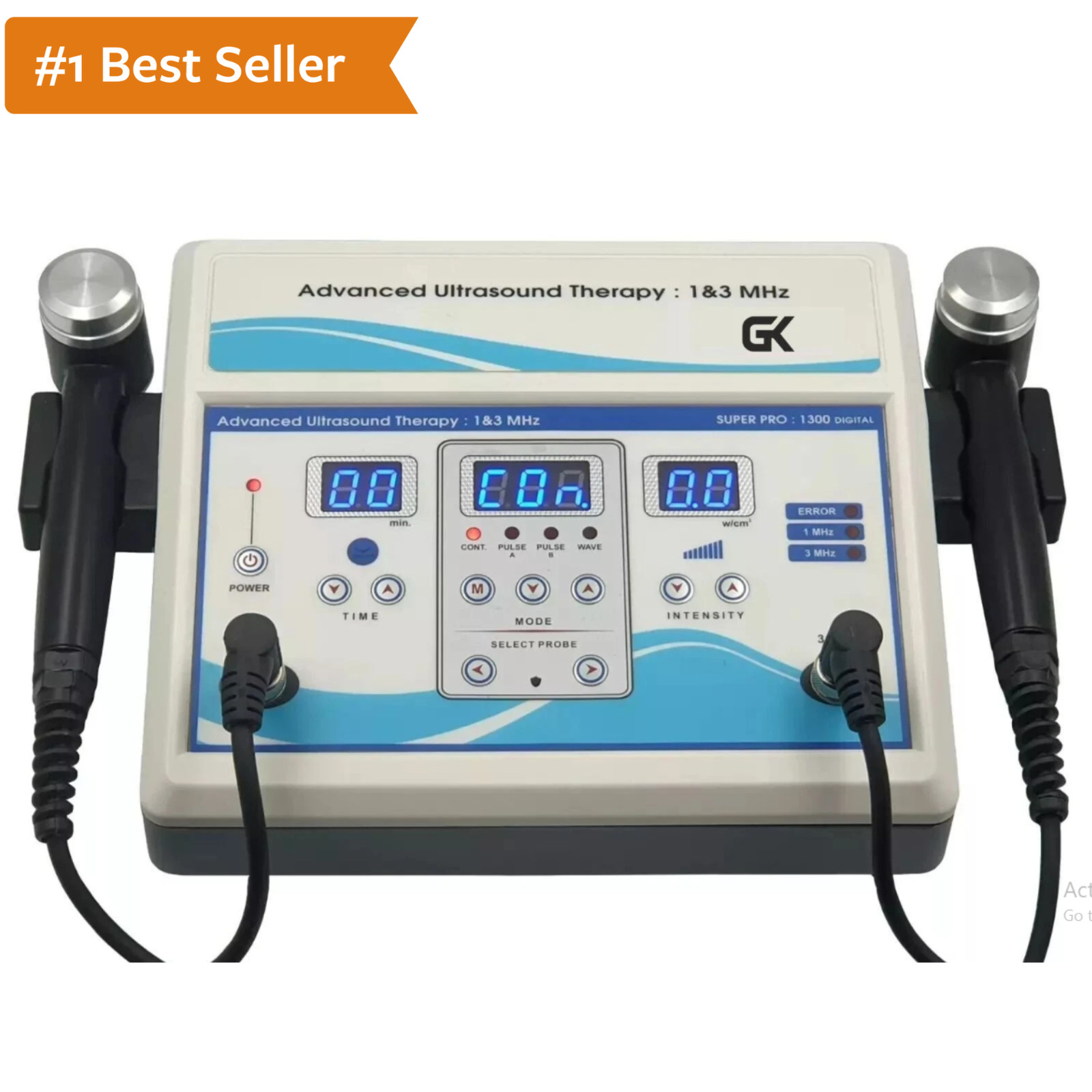 Dual 1 & 3 Mhz Ultrasound Therapy Physical Pain Relief Therapeutic Machine