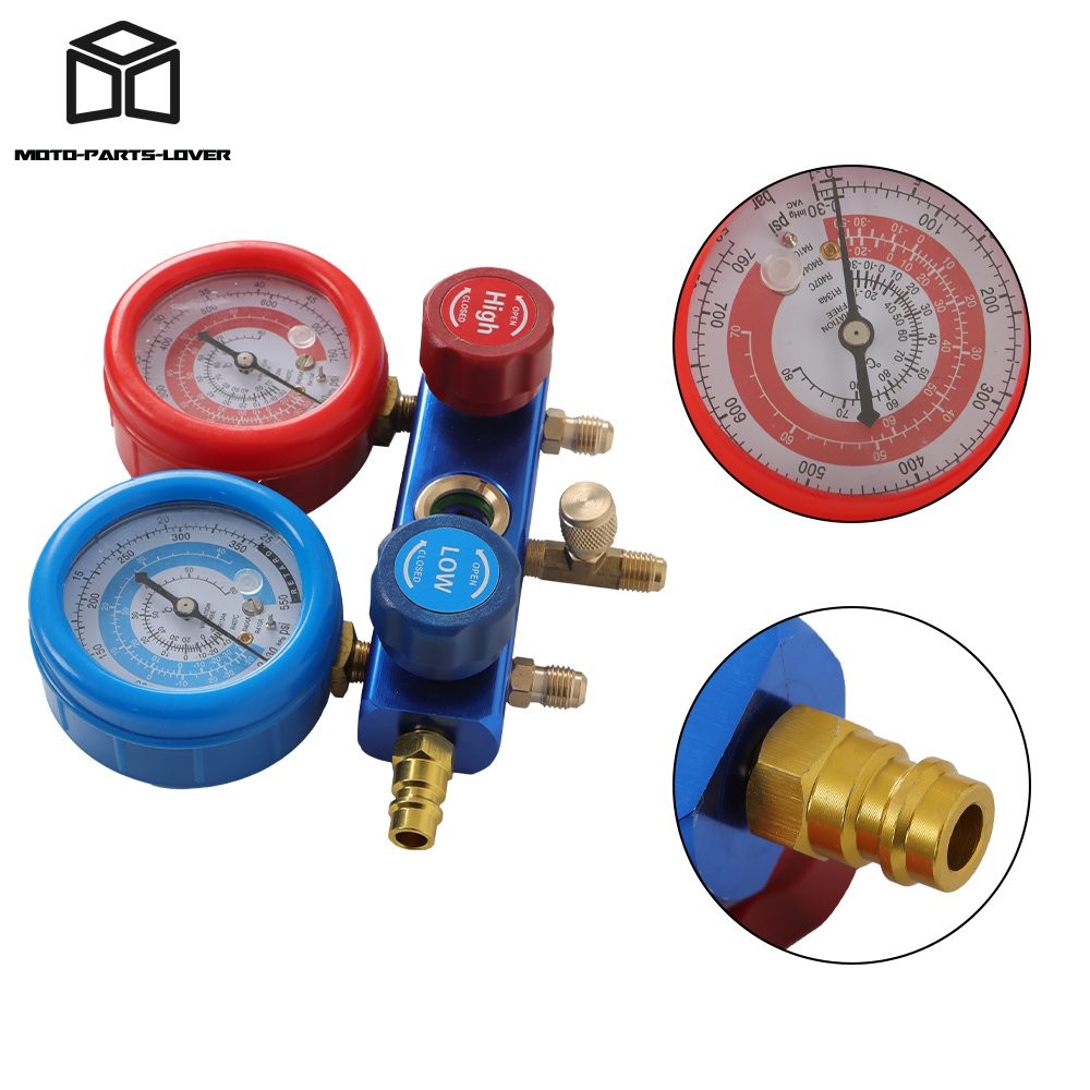 3 CFM 110V / 60HZ AC Manifold Gauge Set Air Vacuum Pump HVAC & R134A Kit