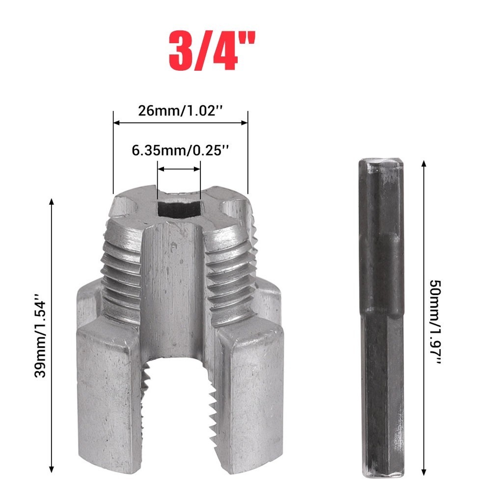Integrated Internal & External Pipe Threading-Tool, PVC Pipe Threader Kit USA~~~