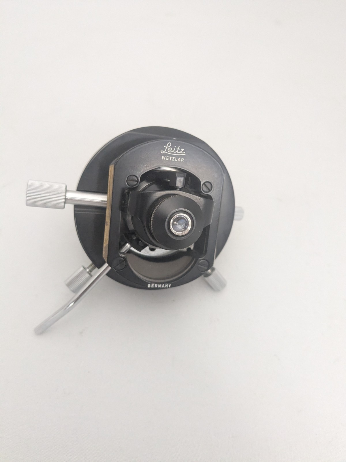 Leitz Wetzlar Microscope Flip Top Condenser Assembly