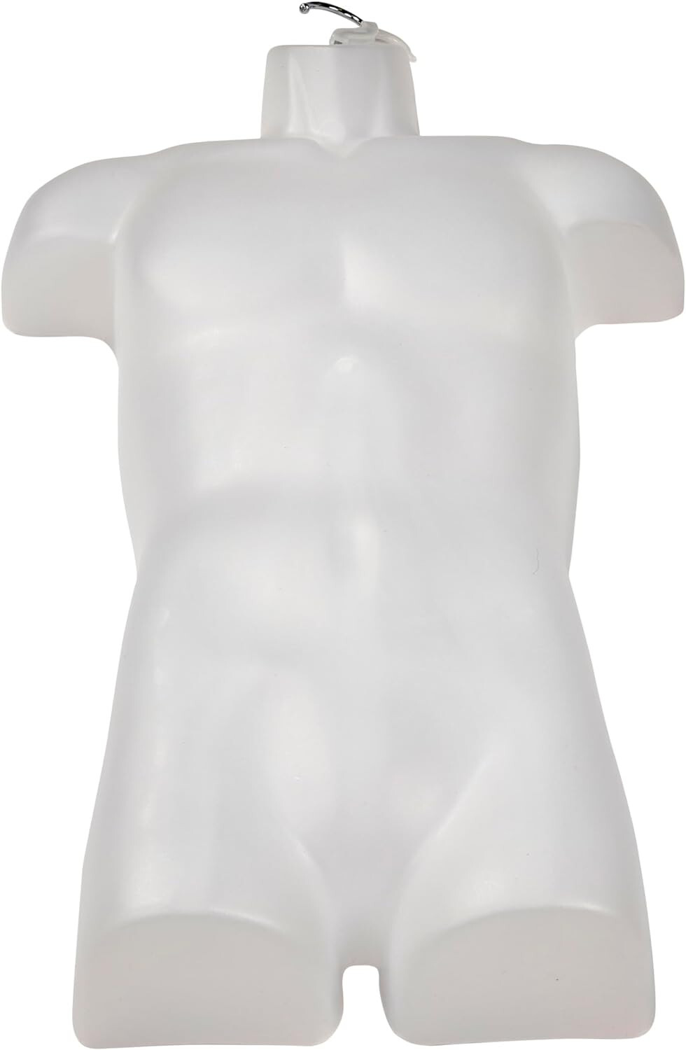Clothing Display Torso Form Fits S – L Hanging Male Mannequin Frosted w Hook