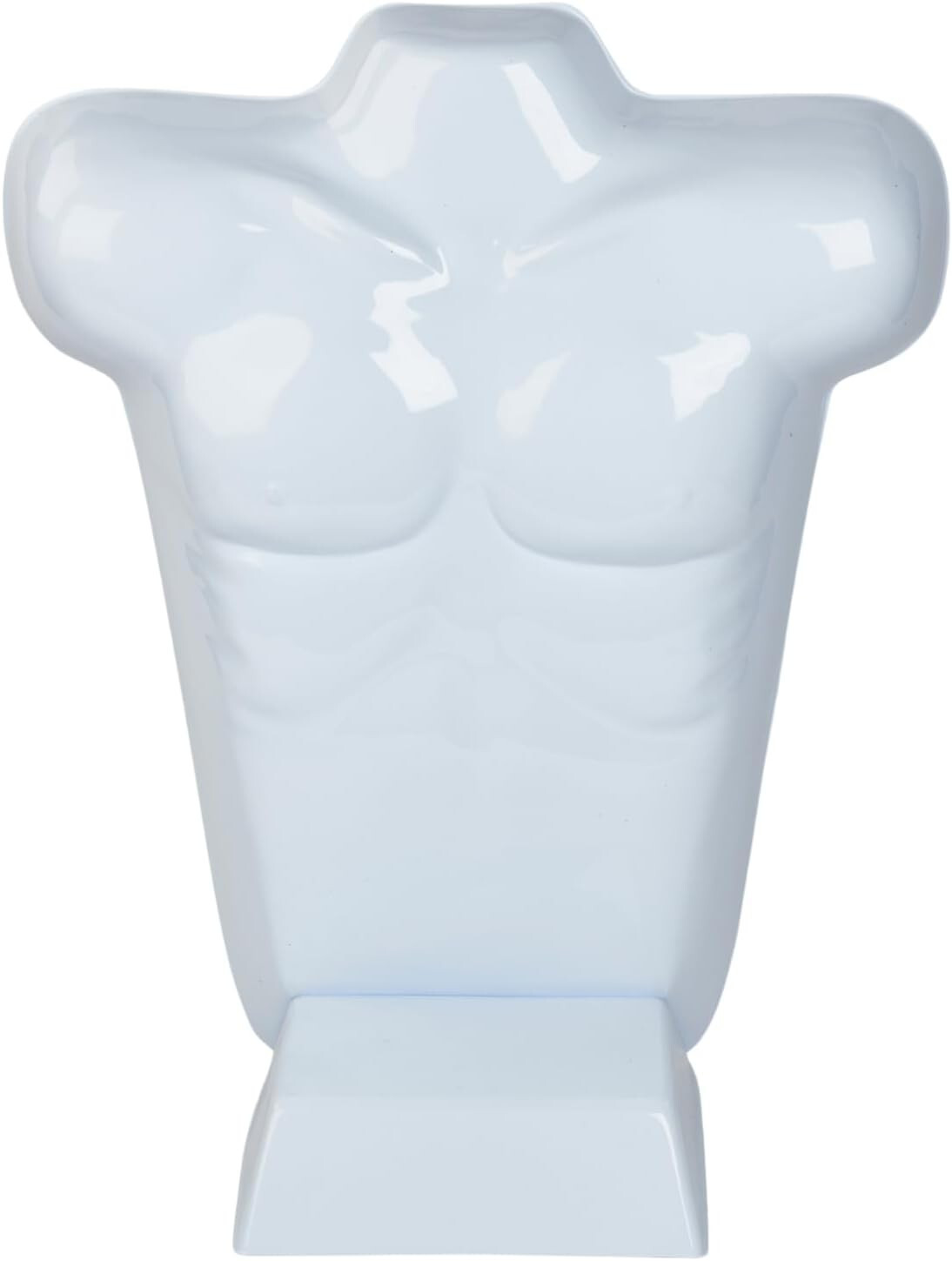Molded Man’s Shirt T Form Countertop Fits S-L Male Mannequin White Hollow Back