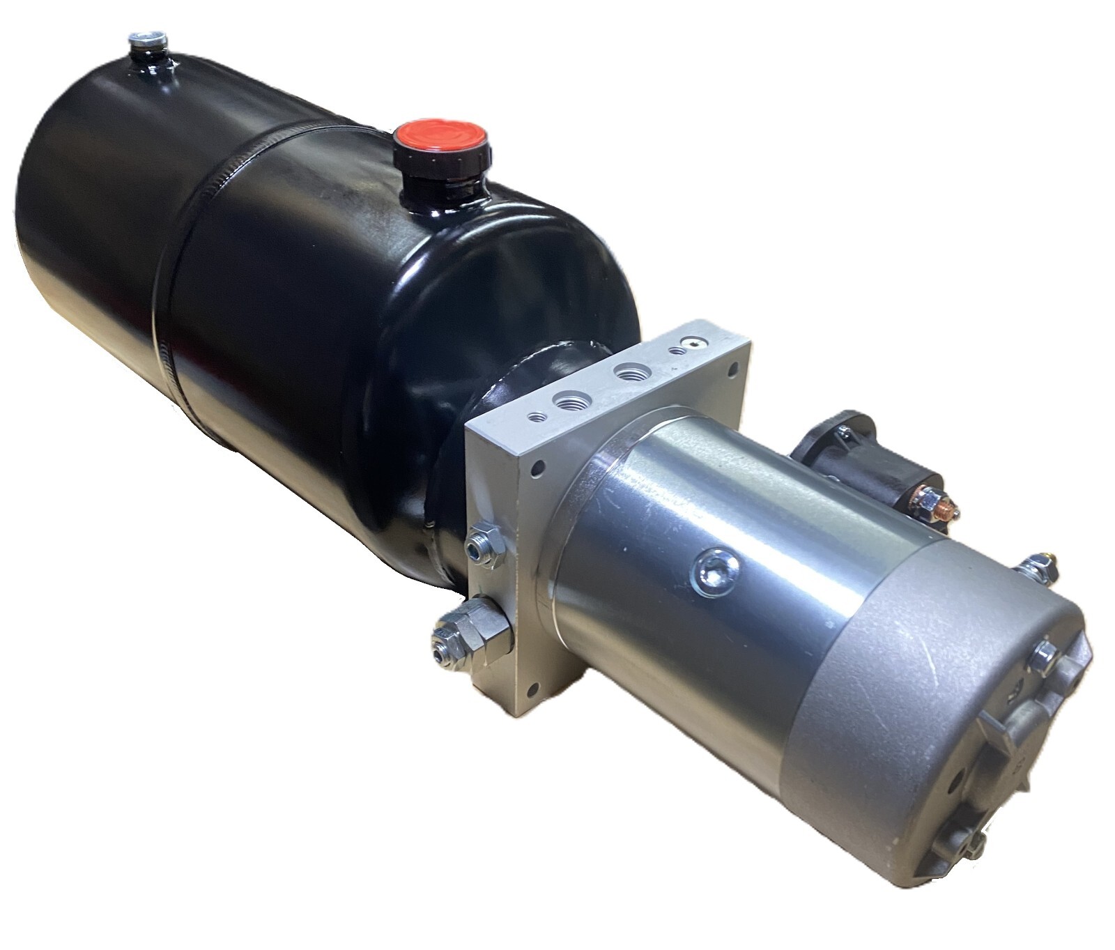 Hydraulic Power Unit 12 VDC 2.6hp 2KW 1.3-3.6 gpm 3200 psi optional valves