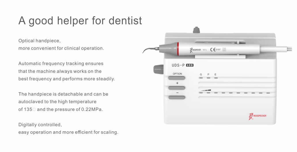 Original Woodpecker Dental Ultrasonic Piezo Scaler UDS-P LED Full Set 110V