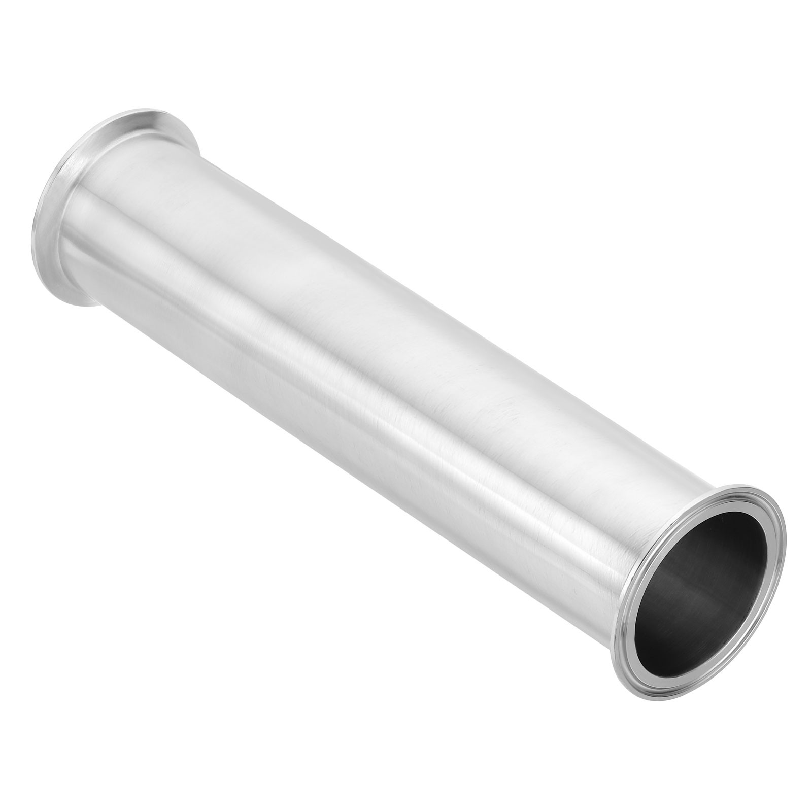 2 1/2 in OD Tri Clamps Tube, Spool Tube with 3 in Clamp Ends,300mm/11.81in