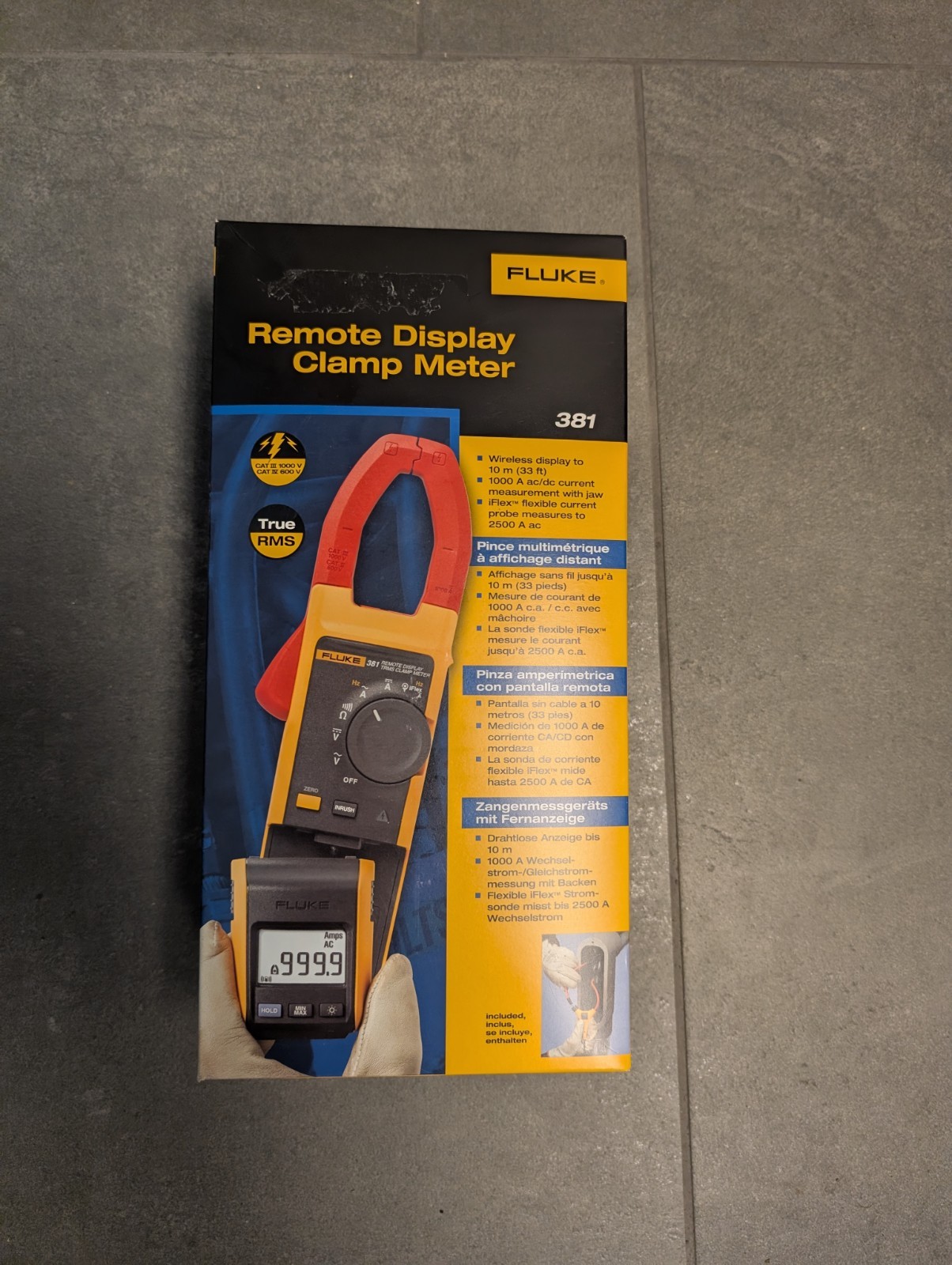 1xFluke 381 Remote Display True RMS AC/DC Clamp Meter And 1x Fluke Multimeter 87