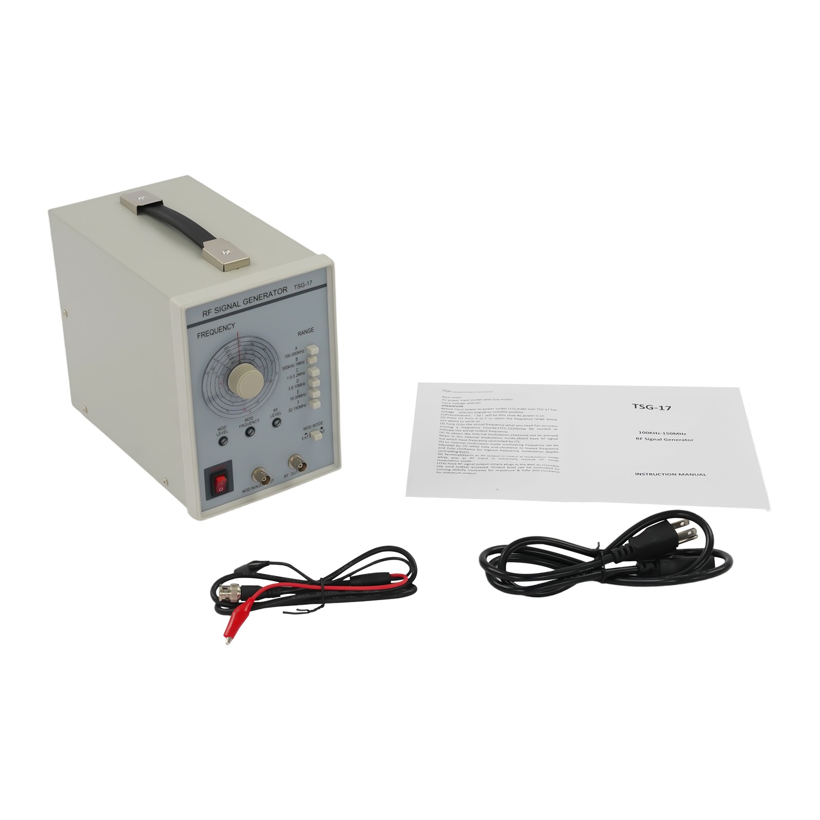 High Frequency 110V RF/AM Radio Frequency Signal Generator TSG-17 100kHz-150MHZ