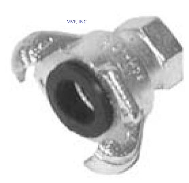 1″ Female NPT Universal Crowfoot Coupling Chicago Fitting Plated Iron SFF100