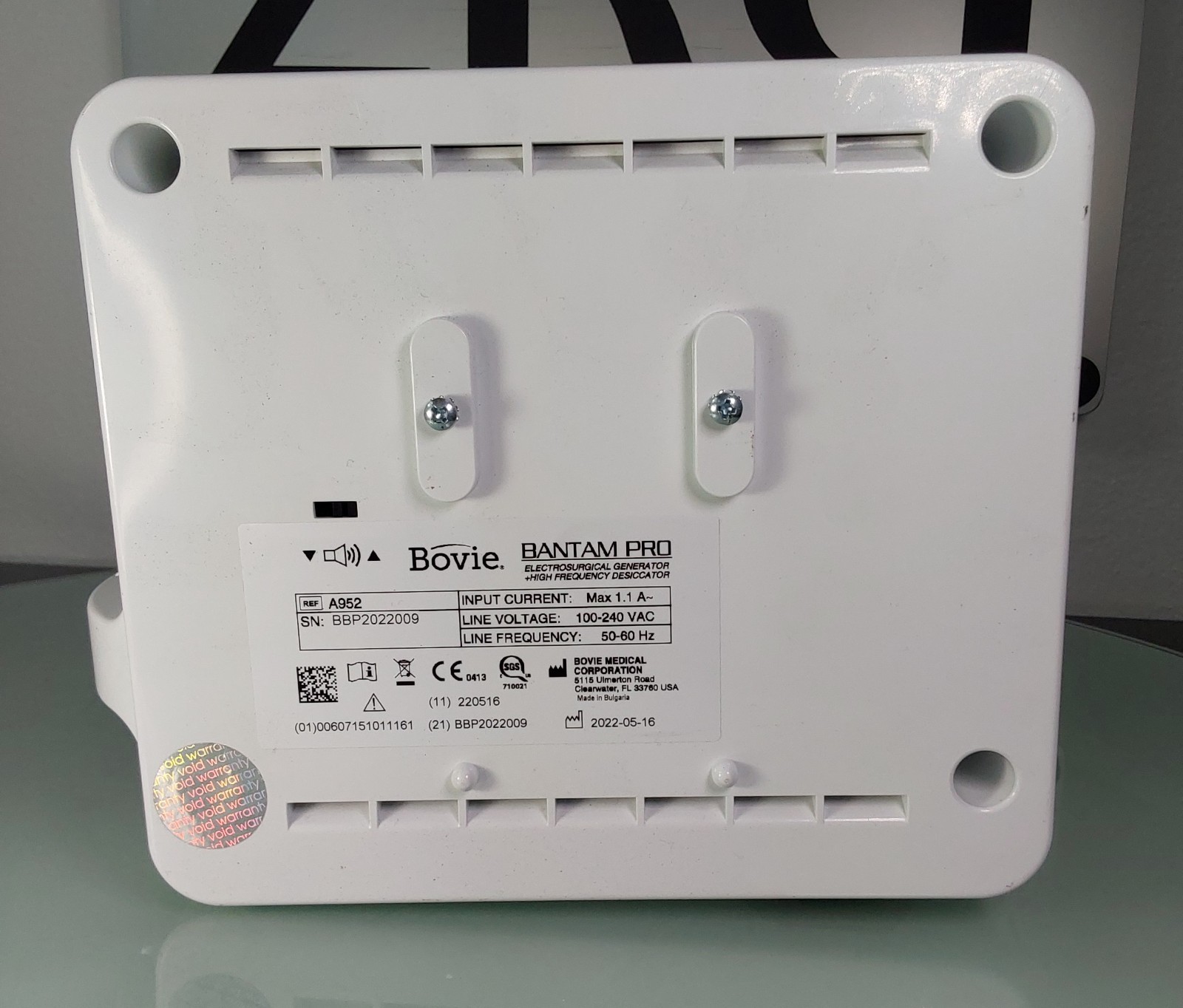 Bovie A952 Bantam PRO Electrosurgical Generator + High Frequency Desiccator