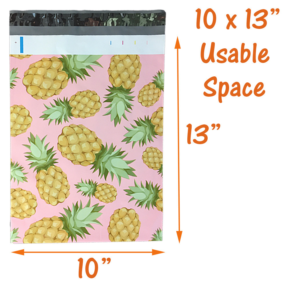 10×13″ Designer Tropical Poly Mailers Combo Pack, Quality Shipping Bag Envelopes