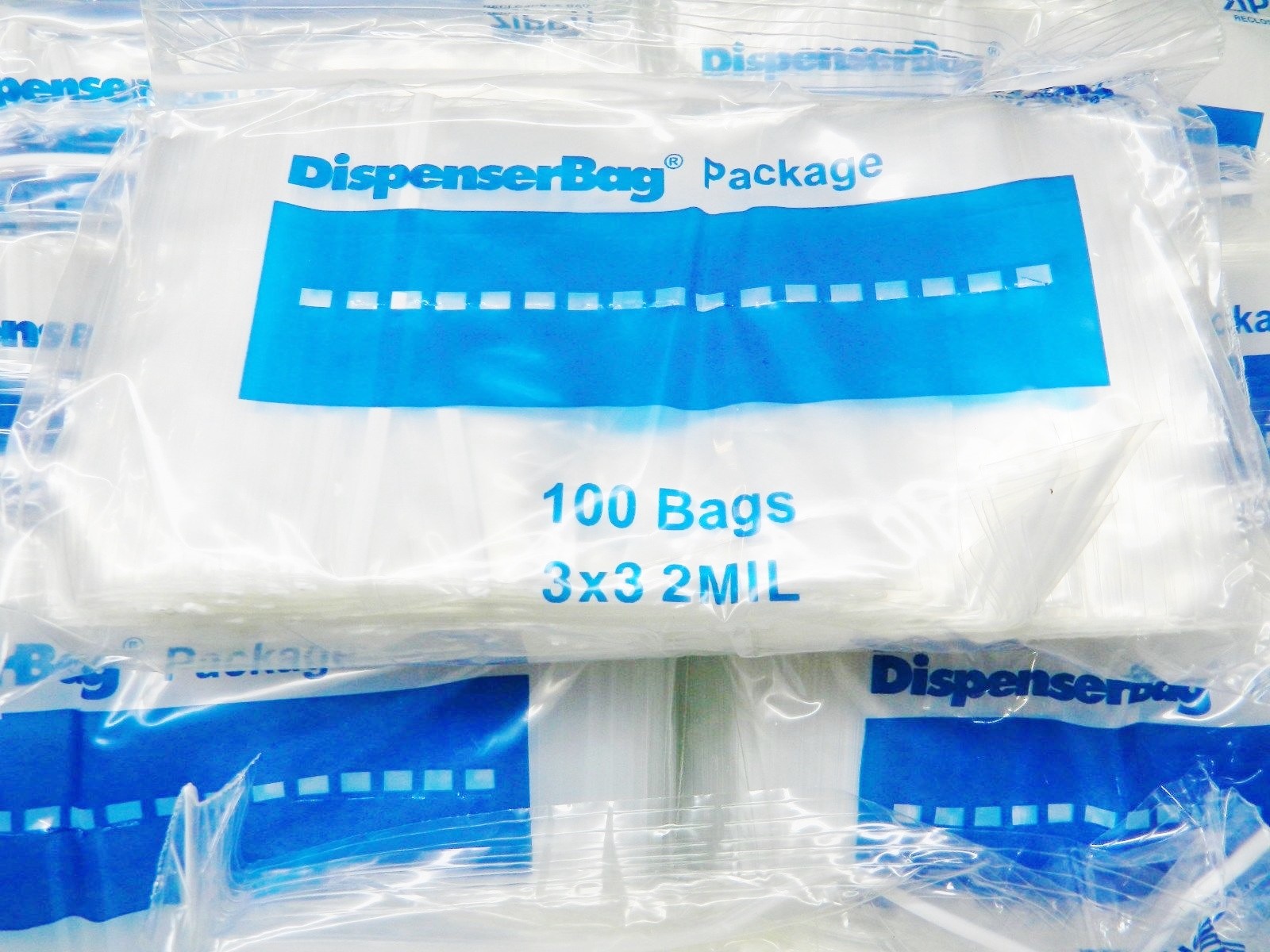5000 Reloc Zippit Bags 3″x3″ Clear 2mil Poly Reclosable Baggies Reasealable Bag