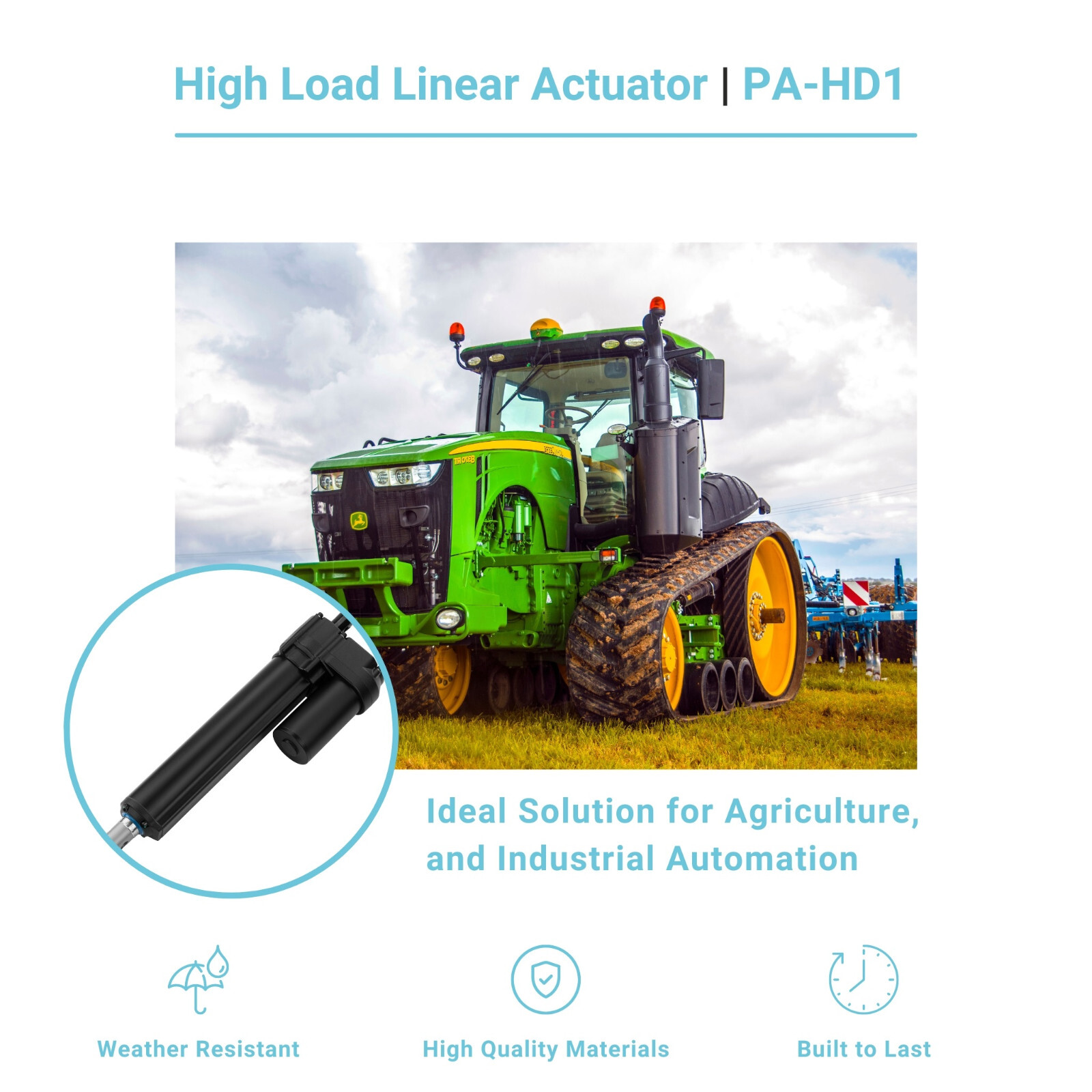 Progressive Automations – High Load Electric Linear Actuator – PA-HD1 – 12/24V