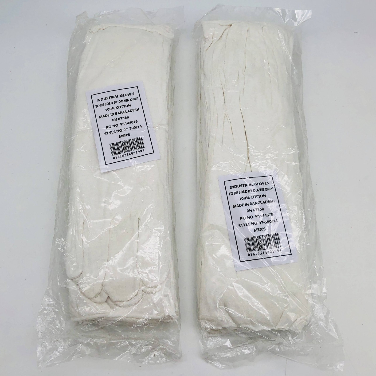 PIP 97-500/14 White Inspection Gloves 14″ Long Premium Universal Size 2 Dozen