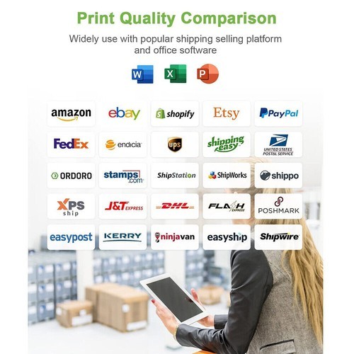 500/Stack 4×6 Fanfold Direct Thermal Shipping Labels Perforated Mailing Labels