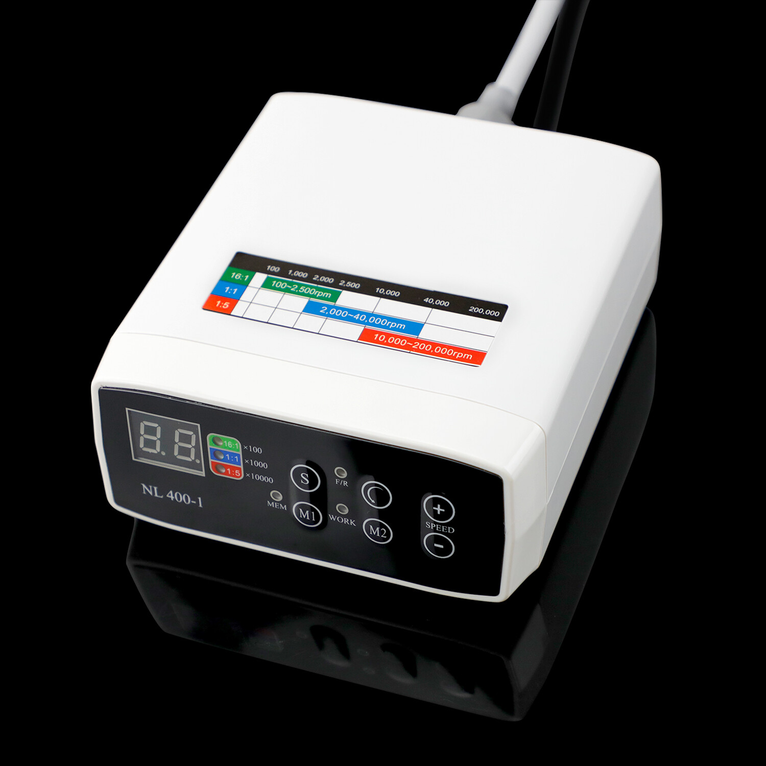 CICADA Dental Brushless LED Electric Micro Motor + 1:1 Contra Angle Handpiece