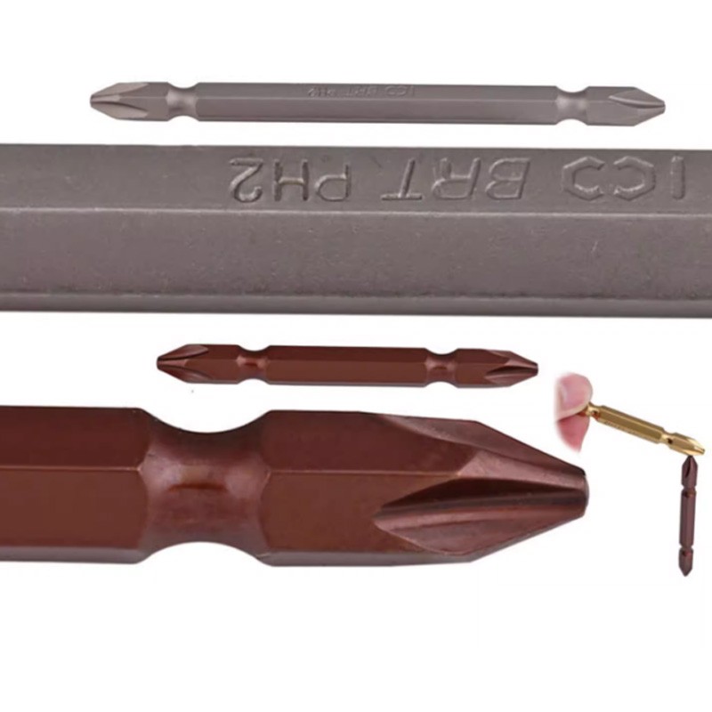 S2/S3 Double Ended Power Drill Screwdriver Bit Phillips Magnetic PH2x50/65-200mm