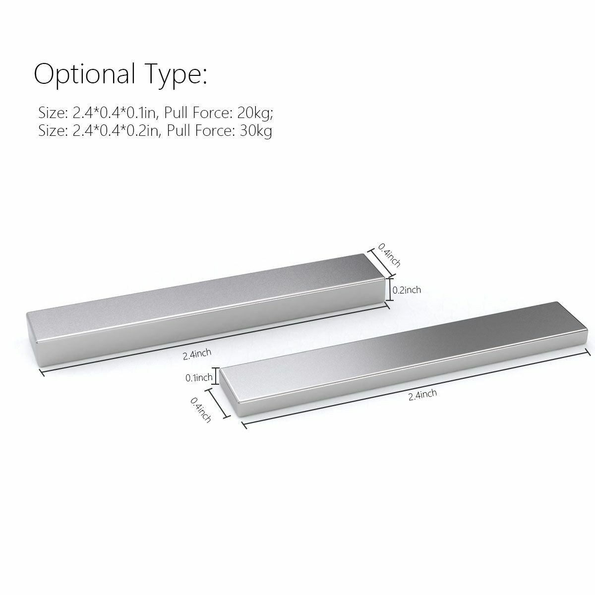 1/5/10/20x N52 Big Block Bar Fridge 60x10x5mm Magnet Strong Rare Earth Neodymium