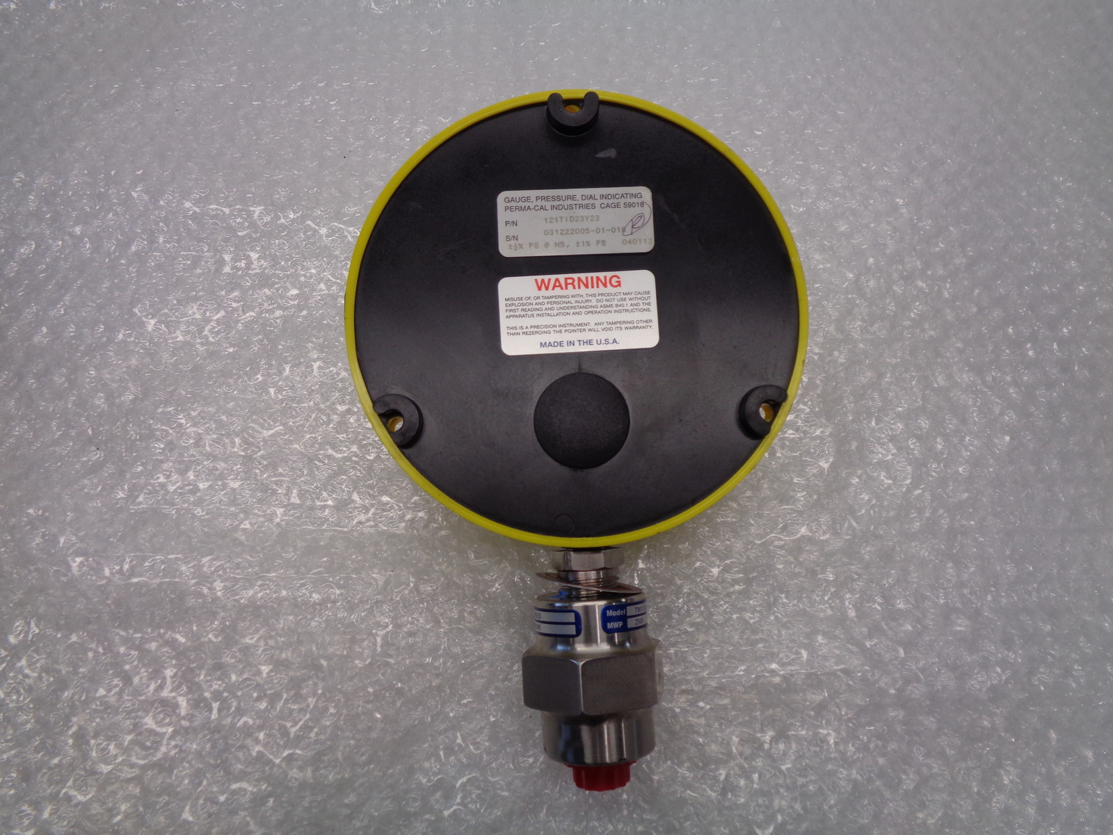 PERMA-CAL 121TID23Y23 GAUGE 0-160PSI NSNP