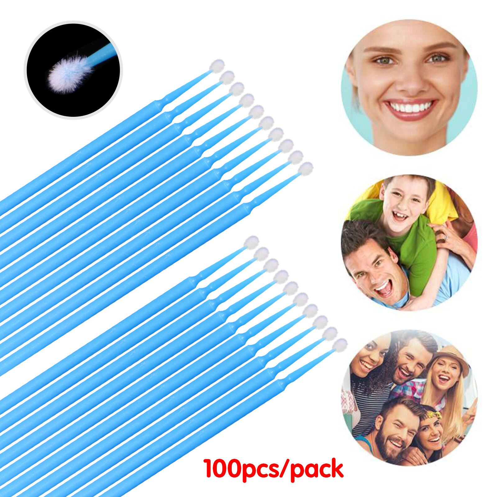 100-400 Microbrush Micro Brush Applicator Tips (Regular, Fine, Super Fine) 4size