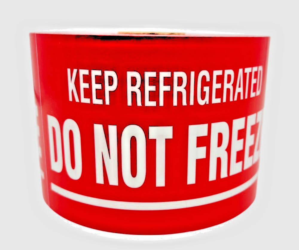 Shipping Labels 3X5 Keep Refrigerated Do Not Freeze 500 labels a roll 1-12 Rolls
