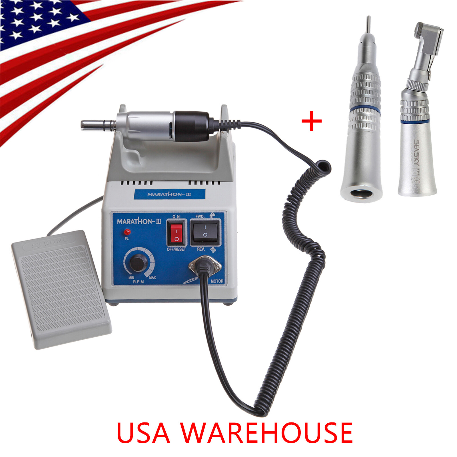 Marathon N3 Electric Micromotor 35,000 RPM Contra Angle/Straight Handpiece OR-M3