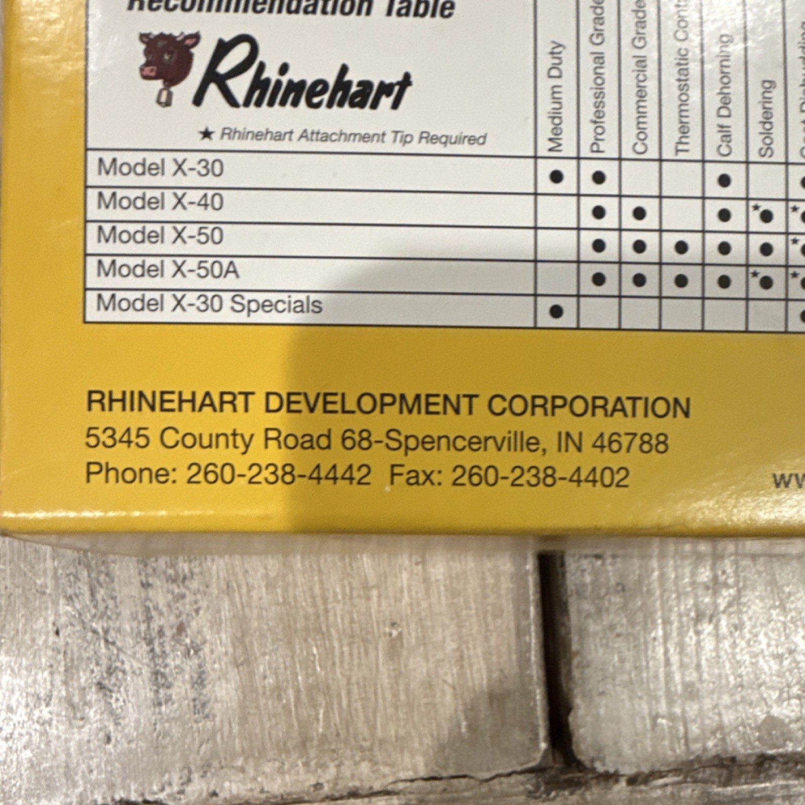 Rhinehart X-30 Electric Dehorner Model 00314, 200 Watts, 110/120 Volt, 96″ Cord