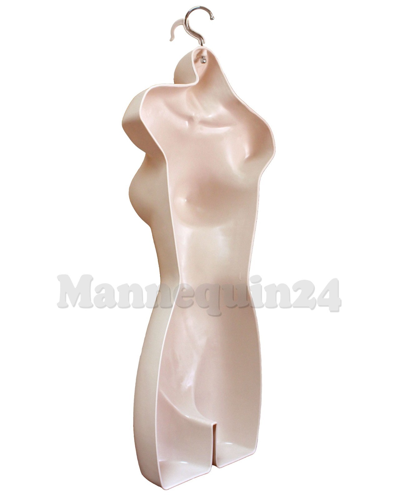 3 Mannequin Torsos – FLESH Muscle Male Female & Child Dress Form Set w/ 3Hangers
