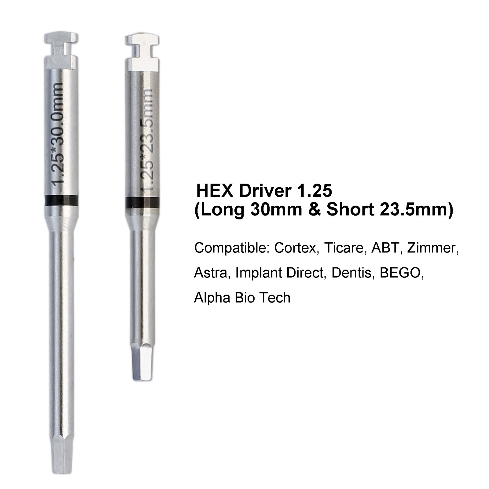 Dental Implant Screwdriver Hex Driver Latch Torque Wrench Adapter Astra Osstem