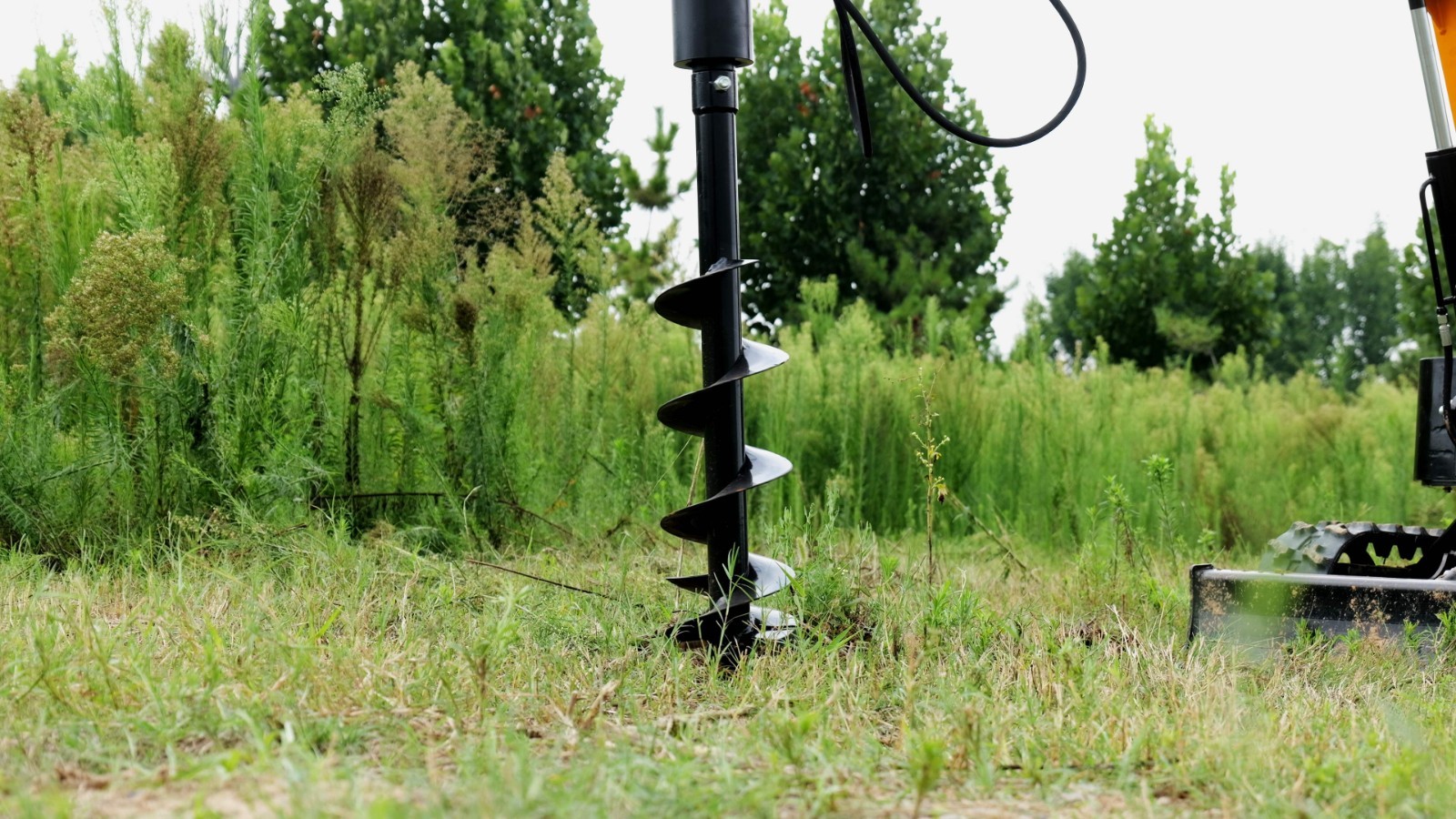 150mm diameter Auger Post Hole Attachment for mini excavator