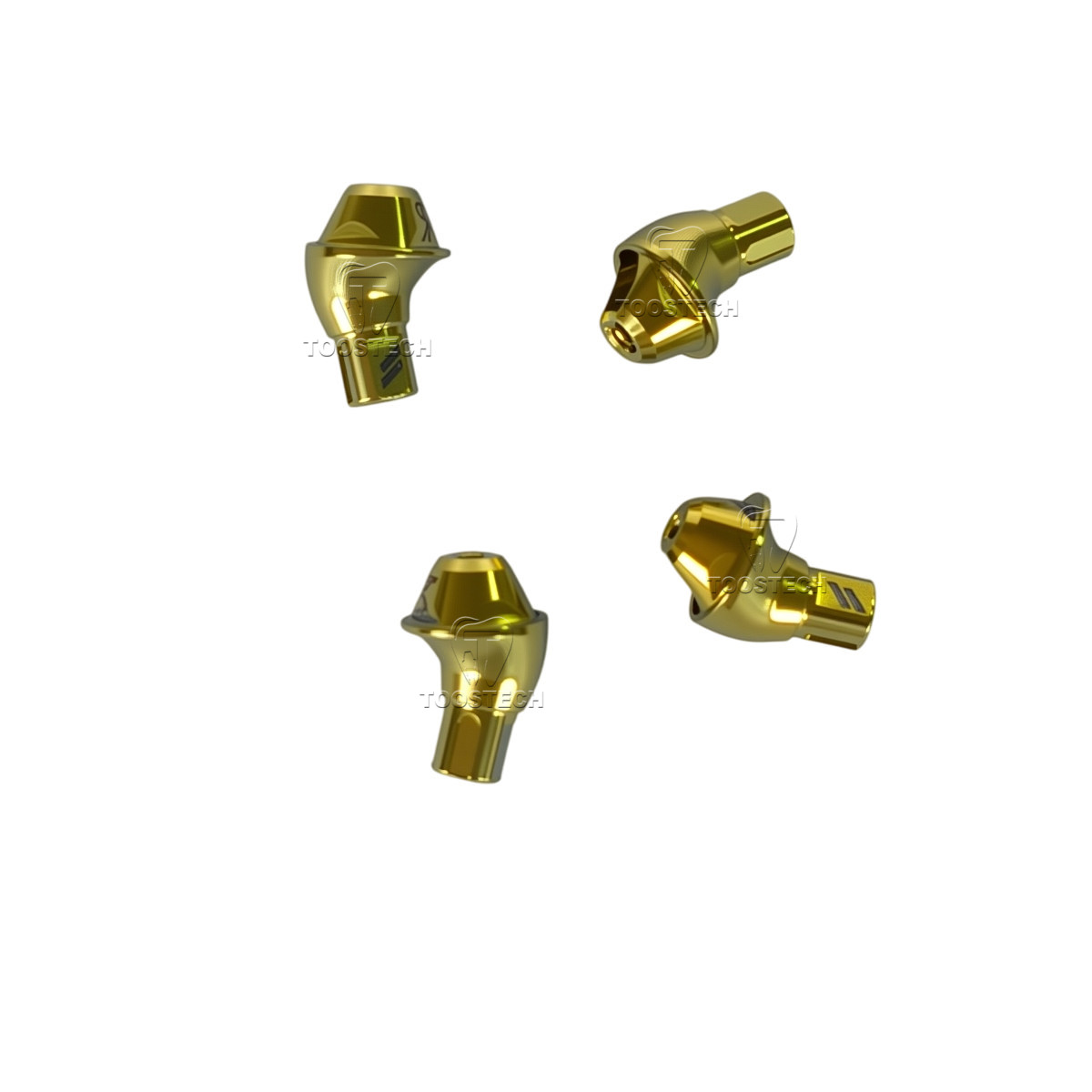 6pcs multi unit angled abutment fits to Straumann ITI NC/RC 17 degree D4.6mm