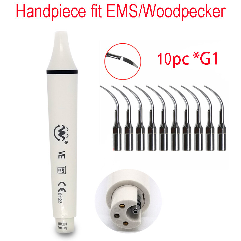 5pc Handpiece fit EMS/Woodpecker Scaler Dental Scaling Perio Endo Tools G P E