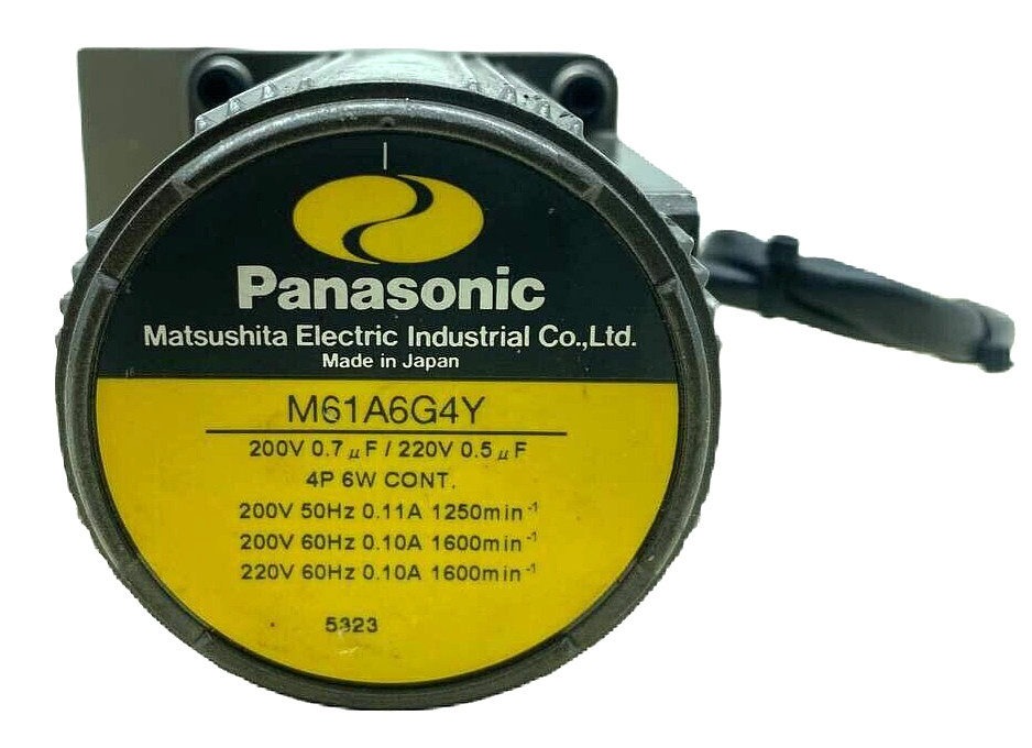PANASONIC M61A6G4Y CONTINUOUS OPERATION GEAR AC MOTOR WITH M6GA60M GEARBOX