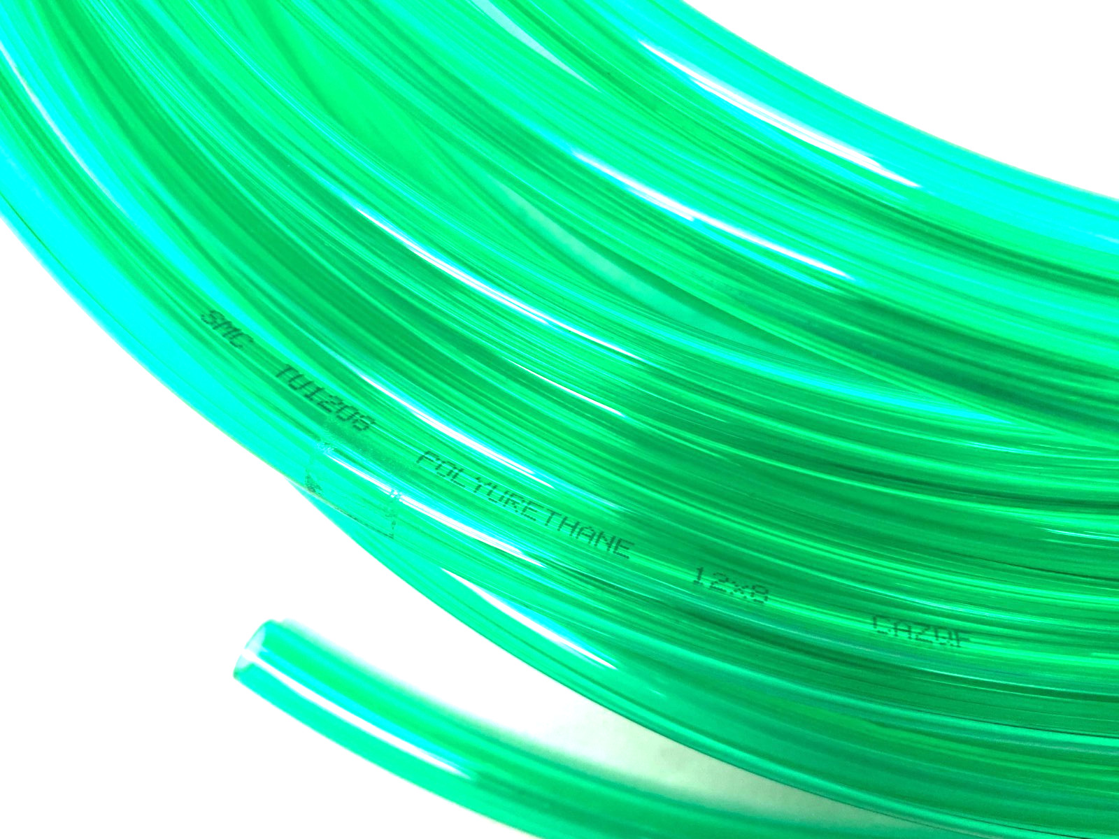 SMC TU1208G2-20 Polyurethane Tubing Green, 12mm LOT OF 3 POUNDS
