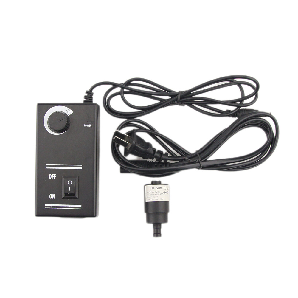 8/9mm LED Coaxial Light Source Stereo Industrial Microscope Spot Point Lighting