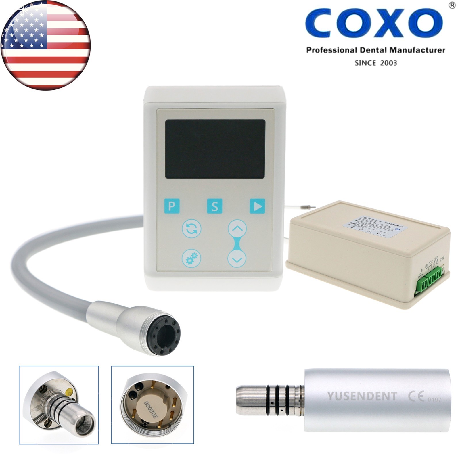 COXO Dental Built-in Electric Motor C-PUMA INT+ Brushless LED 1:1 1:5 Handpiece