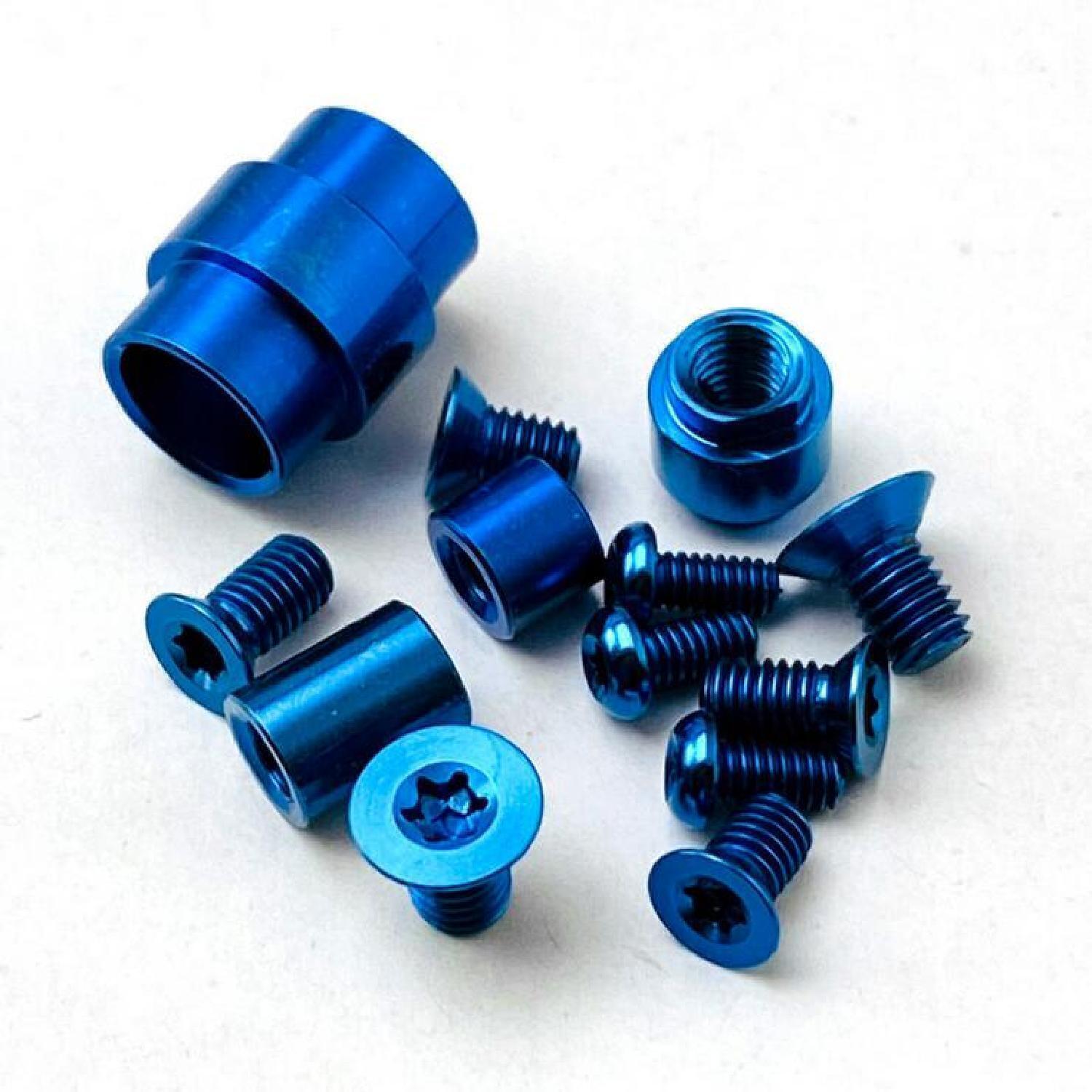 Titanium Alloy Tube Clip Whole Screws Set Kit for Spyderco C81 Paramilitary