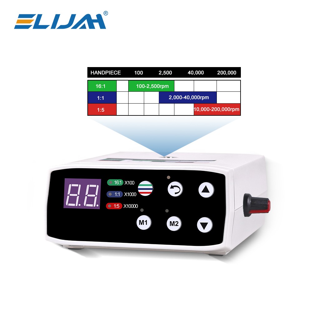 Dental Brushless LED Electric Motor with Water Tank 1:5/1:1/1:4.2 LED Handpiece
