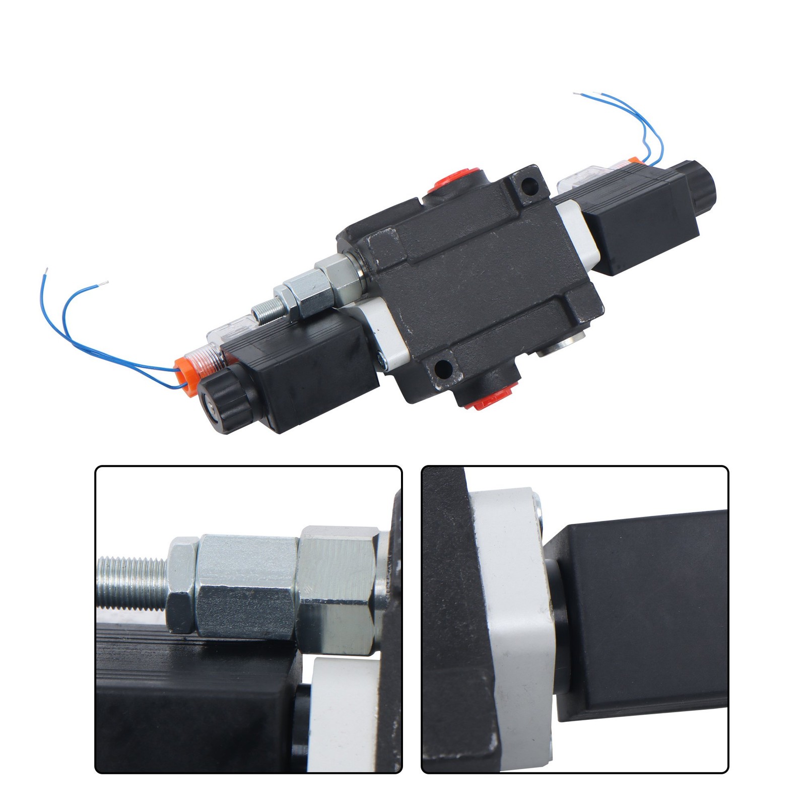 1 Spool 3600 PSI Solenoid Hydraulic Control Valve Double Acting 13 GPM 12V DC