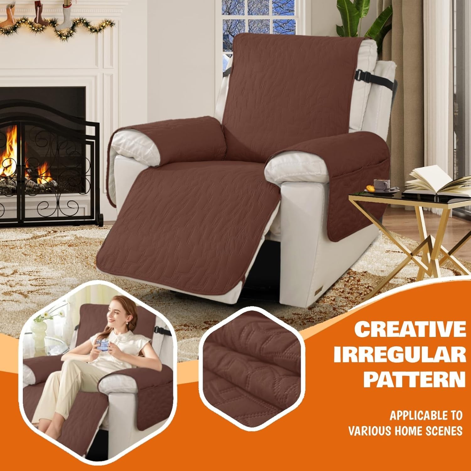 Cubierta 100% Impermeable Para Reclinable Funda Sillon Reclinable Protector Sala