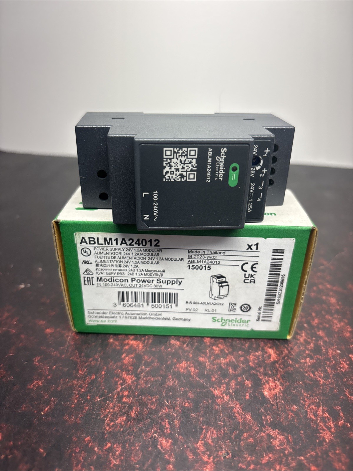 Schneider Electric ABLM1A24012 Modular Power Supply 100-240VAC 24VDC 1.2A