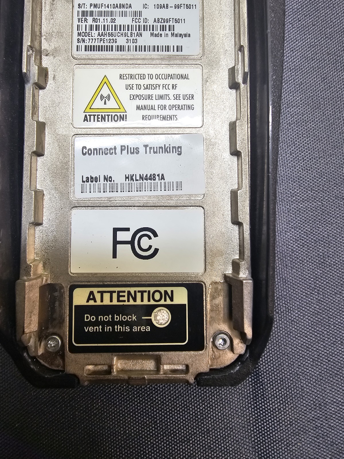 Motorola XPR6580 800/900 MHz Two Way Radio w Connect Plus & WPLN4243 Impres Char