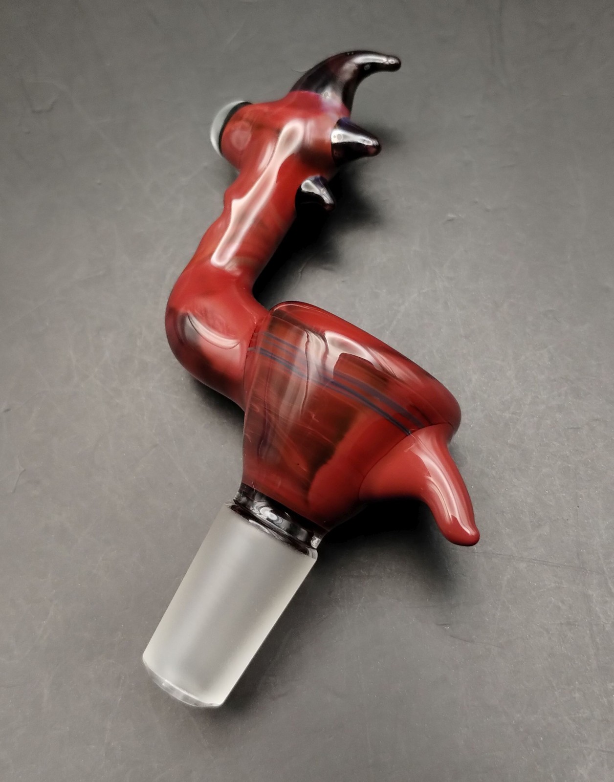 Red Creature 14mm Glass Bowl by Subconscious Design USA