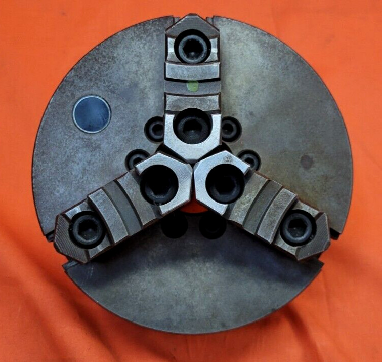 UNBRANDED 3 JAW MANUAL LATHE CHUCK 6-1/4″ DIA. & ACCESSORIES (LOT OF 16)