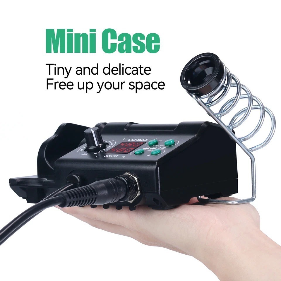 YIHUA 882D Soldering Station 2-in-1 Hot Air Rework + Soldering Iron Digital 750W